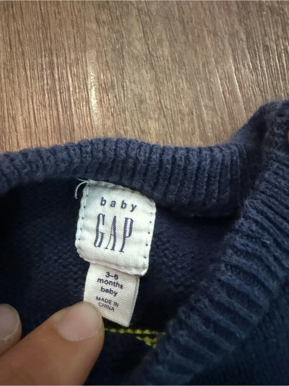 GAP Navy Striped Knit One-Piece with Multicolor Stripes